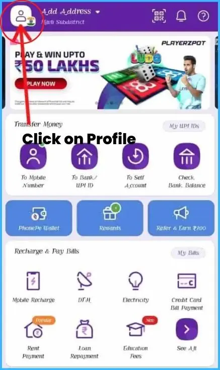 How to Add bank account in phonepe