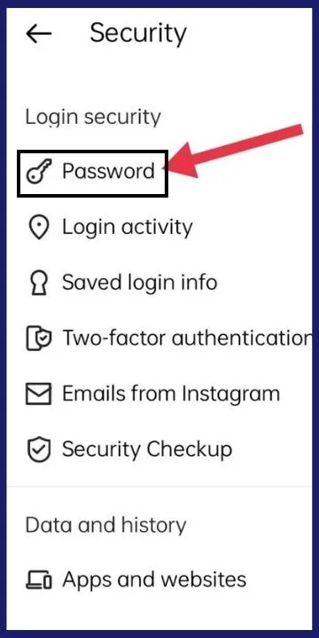 how i Change my Instagram id Password